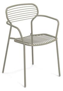 Apero Stackable armchair - / Steel by Emu Grey