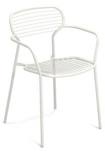 Apero Stackable armchair - / Steel by Emu White
