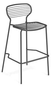 Apero Stackable bar stool - / H 75 cm - Steel by Emu Black