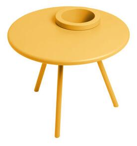 Bakkes Outdoor Coffee table - / Ø 60 cm - Built-in flowerpot / Steel by Fatboy Yellow