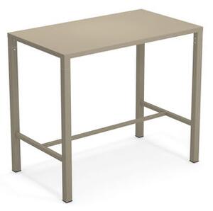 Nova High table - / 120 x 70 cm x H 105 cm - Steel by Emu Beige