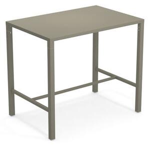 Nova High table - / 120 x 80 cm x H 105 cm - Steel by Emu Green/Grey