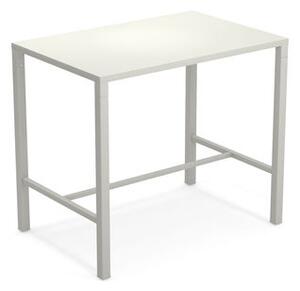 Nova High table - / 120 x 80 cm x H 105 cm - Steel by Emu White