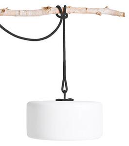 Thierry Le swinger LED Wireless lamp - / Included: hanging cable + wooden planter base by Fatboy White/Grey