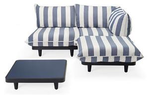 Paletti set Corner sofa - / Set: coffee table 90 x 90 cm + sofa L 180 cm (right-hand arm rest) by Fatboy Blue