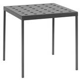 Balcony Square table - / 75 x 76 cm - Steel by Hay Black