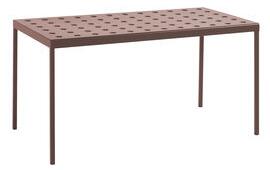 Balcony Rectangular table - / 144 x 76 cm - Steel by Hay Red