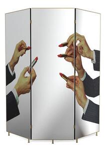 Toiletpaper - Lipstick Folding screen - / Mirror - L 165 x H 175 cm by Seletti Mirror