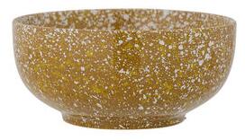 Carmel Salad bowl - / Ceramic - Ø 21 x H 10 cm by Bloomingville Yellow/Brown