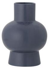 Iko Vase - / Ceramic - Ø 14.5 x H 19.5 cm by Bloomingville Blue