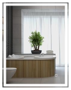 HOMCOM 90 x 70cm LED Bathroom Mirror with Lights, Dimmable Makeup Mirror, Vanity Mirror with 3 Colour, Smart Touch, Anti-Fog