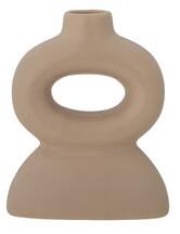 Luiss Candle stick - / Ceramic - L 10 x H 12.5 cm by Bloomingville Brown