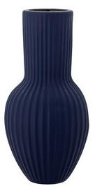 Christal Vase - / Ceramic - Ø 13.5 x H 26.5 cm by Bloomingville Blue