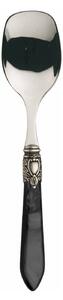 OXFORD OLD SILVER-PLATED RING 6 ICE CREAM SPOONS - Black