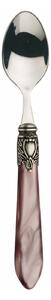 OXFORD OLD SILVER-PLATED RING 6 MOCHA SPOONS - Lilac