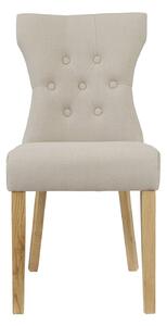 Naples Beige Fabric Dining Chair Set of 2