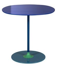 Thierry End tables - / 45 x 45 x H 45 cm - Glass by Kartell Blue