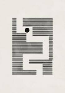 Illustration Minimalist maze, 1x Studio II, (26.7 x 40 cm)