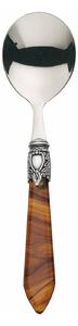 OXFORD OLD SILVER-PLATED RING 6 SOUP SPOONS - Tortoiseshell