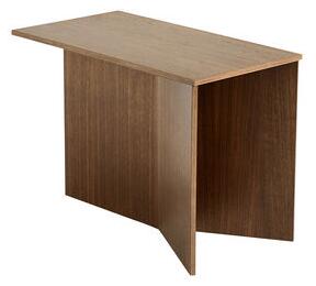 Slit Wood End table - / Oblong - 49.5 x 27.5 x H 35.5 cm / Wood by Hay Natural wood