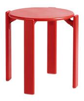 Rey Stackable stool - / By Bruno Rey x Dietiker, 1971 - Wood by Hay Red
