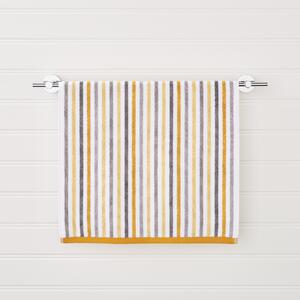 Ashbourne Stripe Ochre Towel Yellow