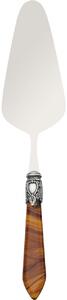 OXFORD OLD SILVER-PLATED RING CAKE SERVER - Tortoiseshell