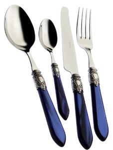 OXFORD OLD SILVER-PLATED RING CUTLERY SET 24 - Blue