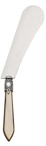 OXFORD OLD SILVER-PLATED RING CHEESE KNIFE AND SPREADER - Tortoiseshell