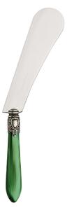 OXFORD OLD SILVER-PLATED RING CHEESE KNIFE AND SPREADER - Green