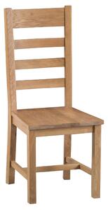 Carrabba Ladder Back Chairs - Medium Oak finish (2 Pack)