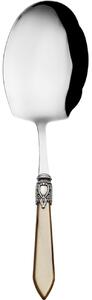 OXFORD OLD SILVER-PLATED RING RICE-KEBAB SPOON - Onyx