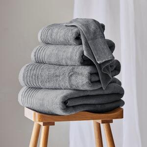 Dorma Tencel Sumptuously Soft Dove Grey Towel Grey