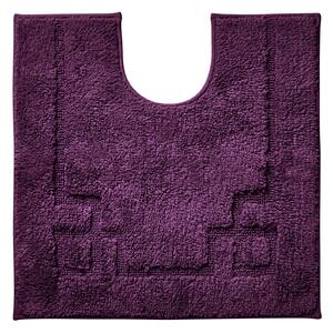 Luxury Cotton Non-Slip Grape Pedestal Mat Purple