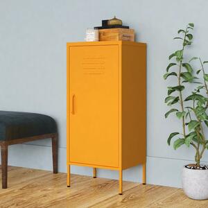 Storage Cabinet Mustard Yellow 42.5x35x101.5 cm Steel