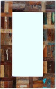 Mirror Solid Reclaimed Wood 80x50 cm