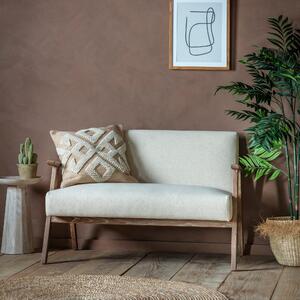 Newland Fabric 2 Seater Sofa - Natural