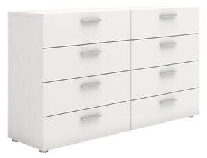 Pepe White 8 Drawers Modern Chest Of Drawers