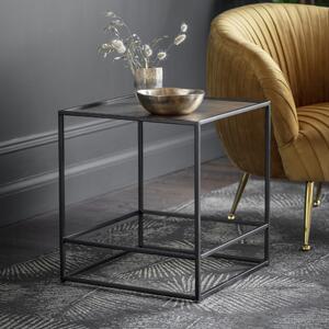 Madson Metal Side Table - Antique Gold