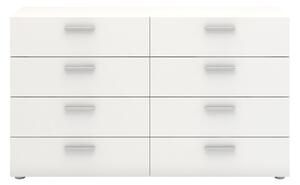 Pepe White 8 Drawers Modern Chest Of Drawers