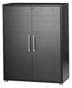 Prima Black Woodgrain 2 Doors Cabinet