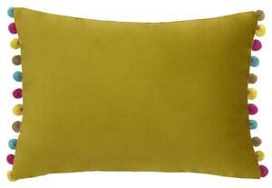 Fiesta Velvet 35cm x 50cm Filled Cushion Bamboo Multi