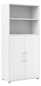 Prima White 2 Doors Cabinet With 4 Shelves
