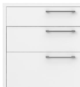 Prima White 4 Drawers Filing Cabinet