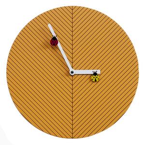 TIME2BUGS WALL CLOCK - Light Orange