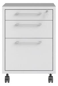 Prima White 3 Drawers Filing Cabinet