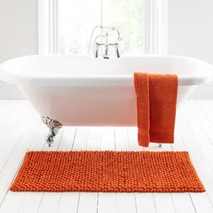 Pebble Orange Extra Large Bath Mat Orange