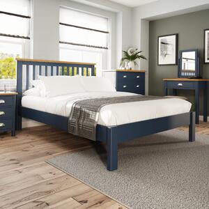 Ruskin Blue Double Bed Frame