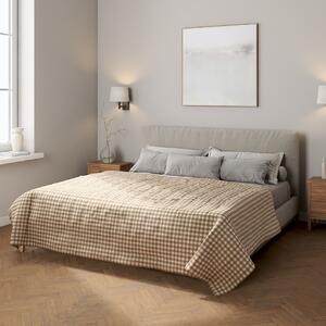 Stripe quilted throw