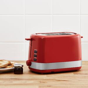 Dunelm 2 Slice Red Toaster Red